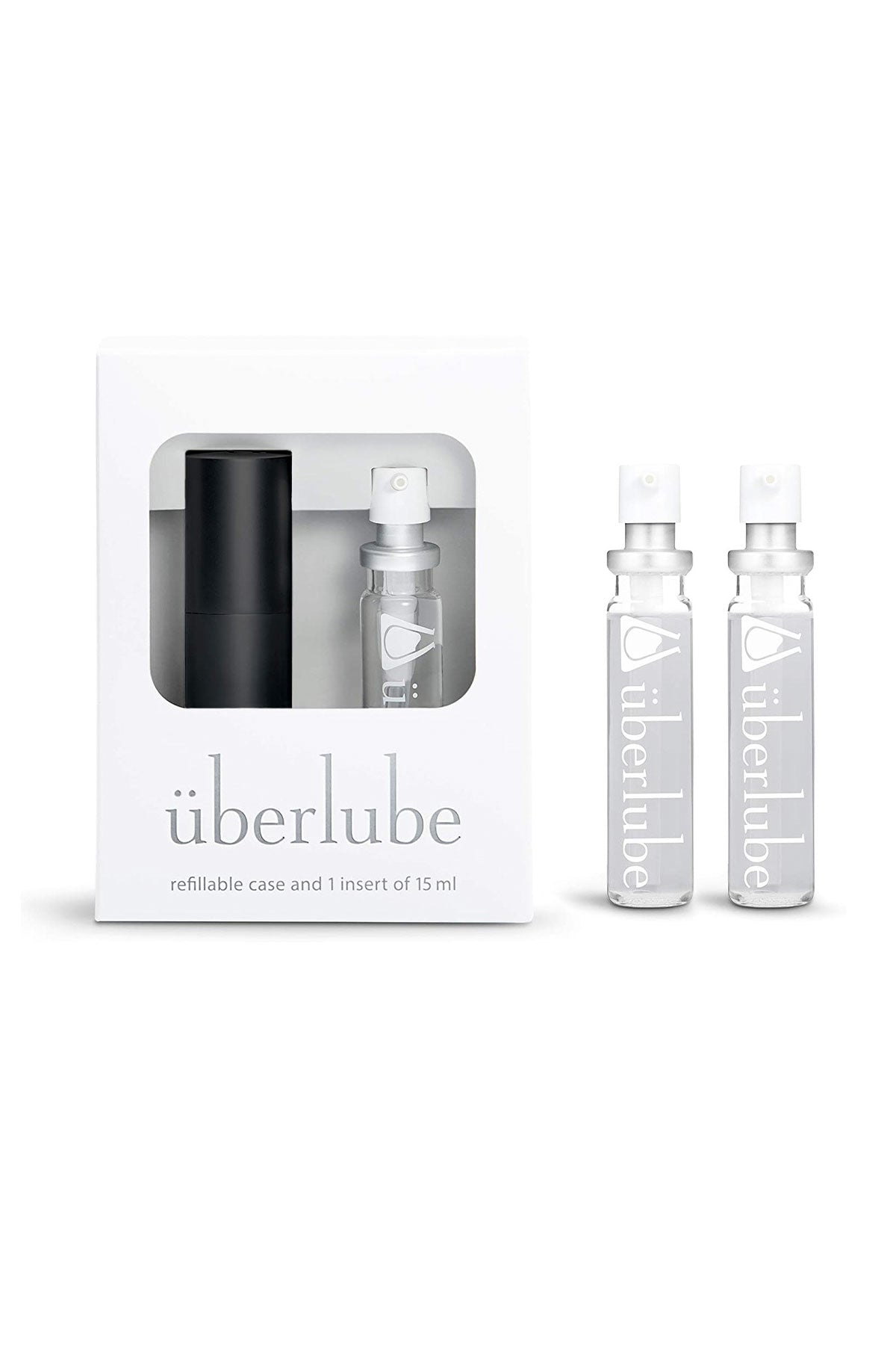 Überlube Silicone Lubricant | Good-to-Go Traveler case + 2x15ml lubes