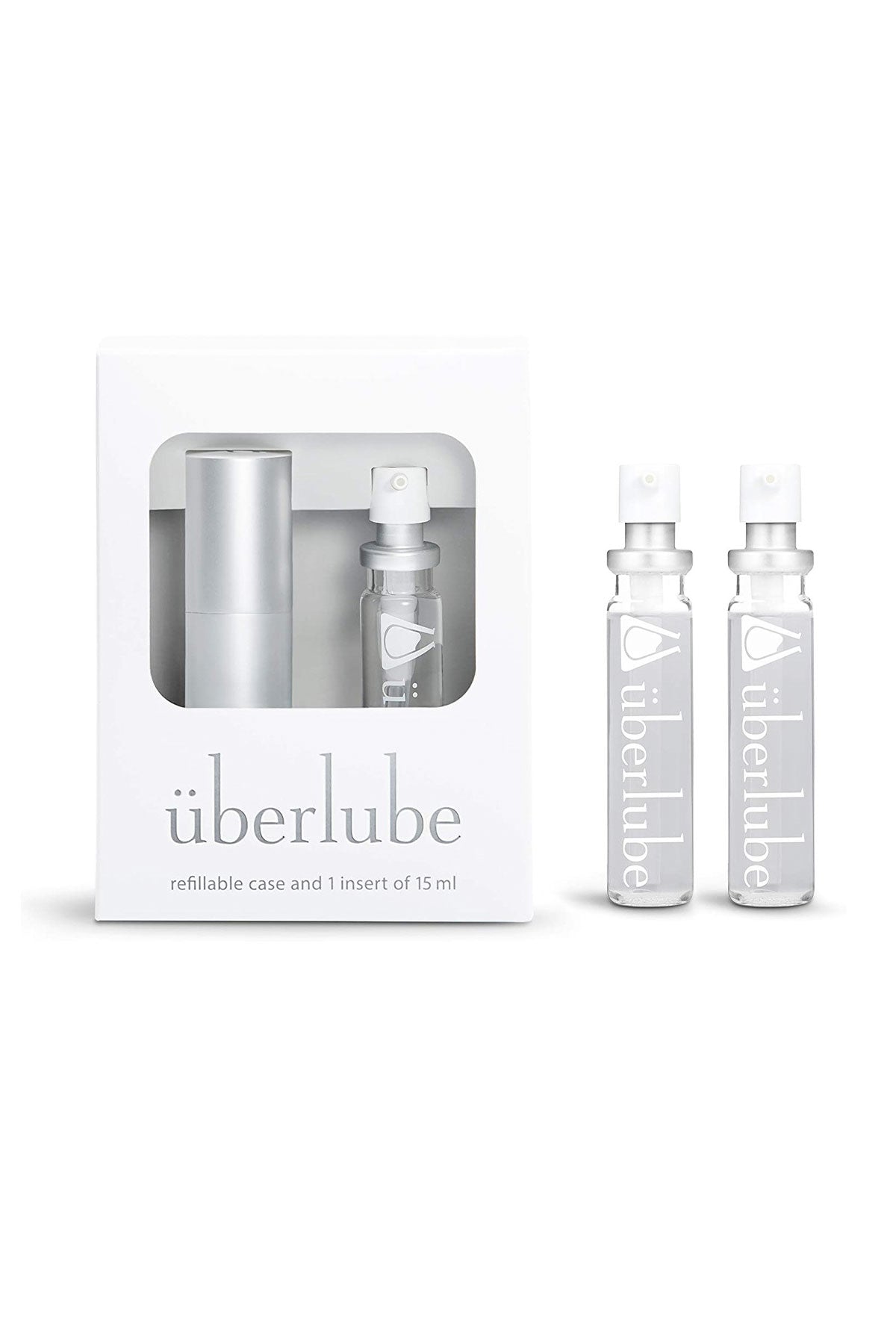 Überlube Silicone Lubricant | Good-to-Go Traveler case + 2x15ml lubes